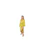 Womens/ladies Vienna Balloon Sleeve Wrap Dress Lime Never Fully Dressed-1
