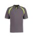 Kustom Kit Mens Oak Hill Piqué Polo Shirt (Charcoal/Lime)