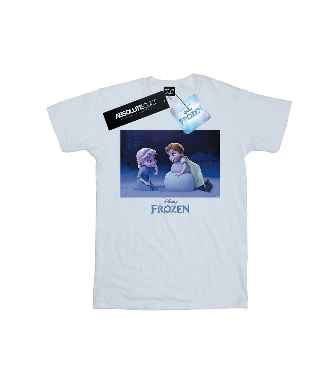 Disney - T-shirt FROZEN BUILD A SNOWMAN - Femme (Blanc) - UTBI24727-1