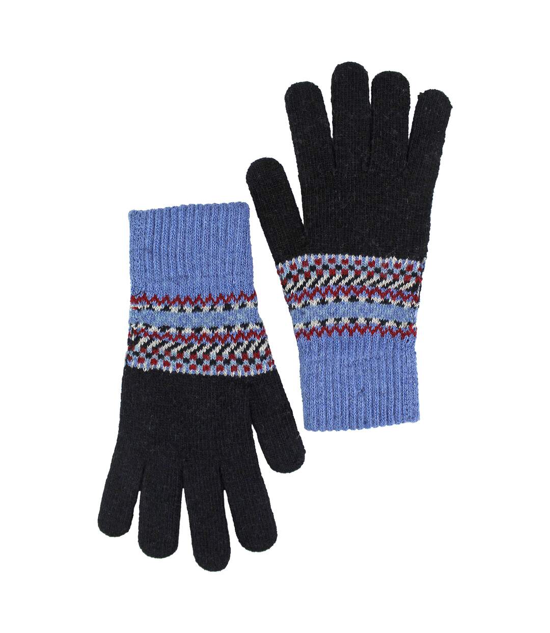 Mens Wool Gloves | Winter Cute Fairisle Gloves for Cold Weather-4