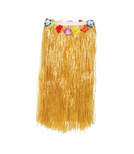 Jupe De Déguisement Motif/style Fleurs Hawaiian Femme Beige Fiestas Guirca