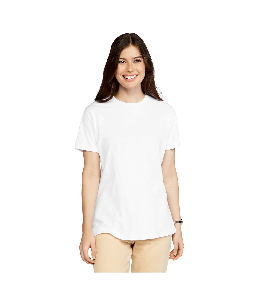 T-shirt Softstyle Femme Blanc Gildan-1