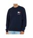 Sweat Marine Homme Tommy Hilfiger Reg Essential - M