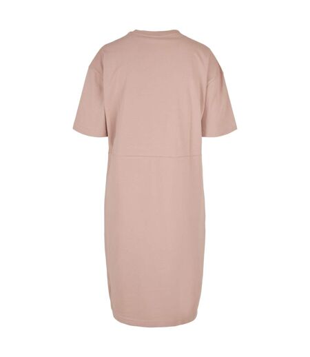 Robe T-shirt Femme Rose Pâle Build Your Brand