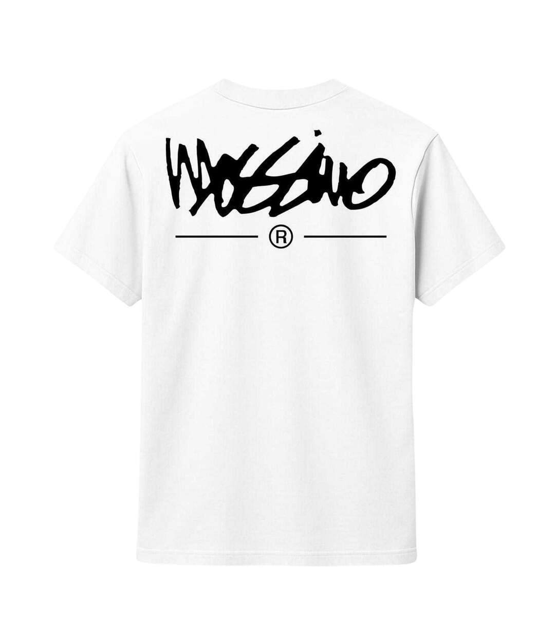 Mens  Crew Neck T-shirt White Signature-3