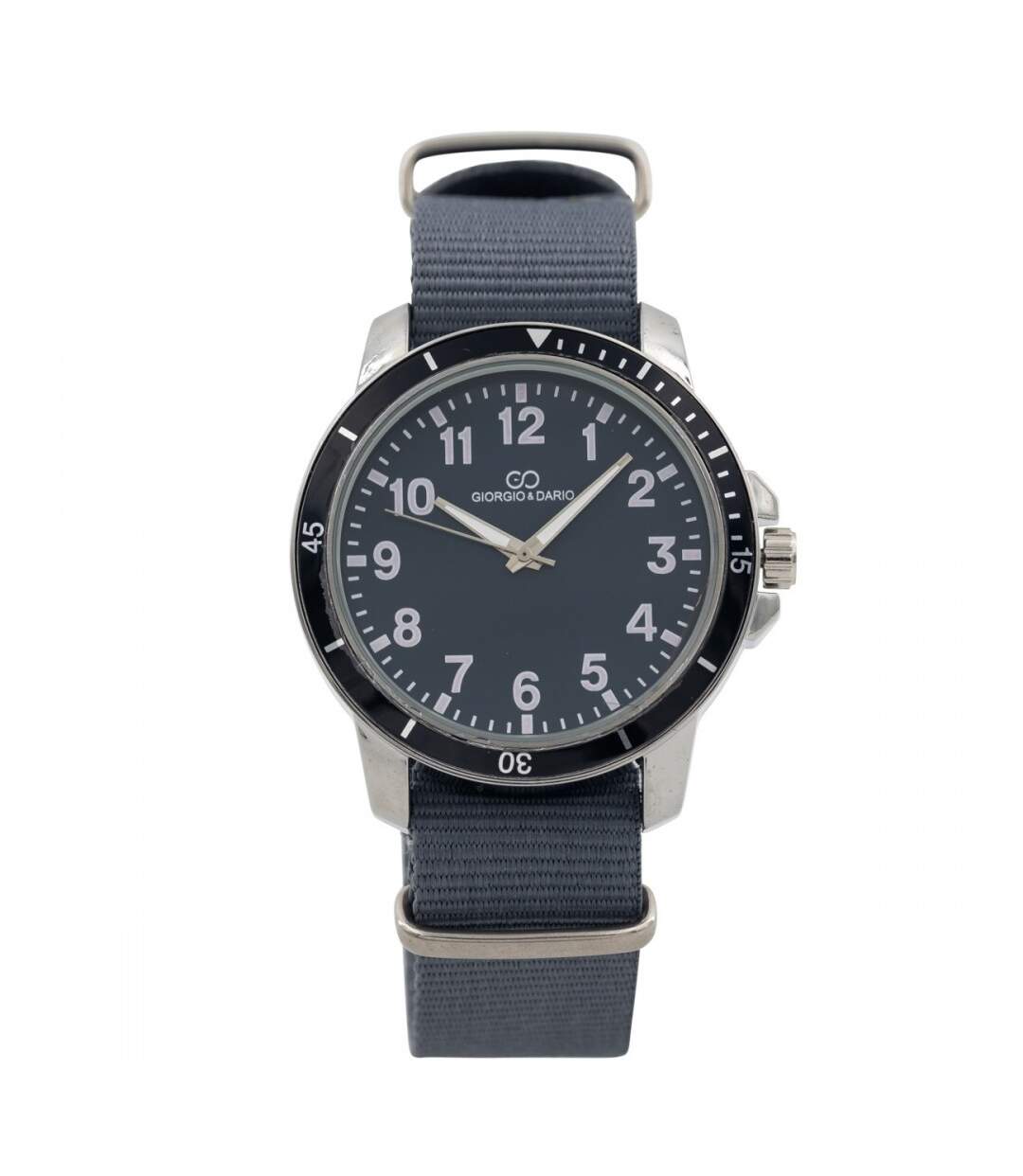 Magnifique Montre Homme Tissu Gris GIORGIO