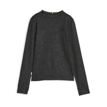 T-shirt Noir Femme Puma Infuse Long Sleeve - L