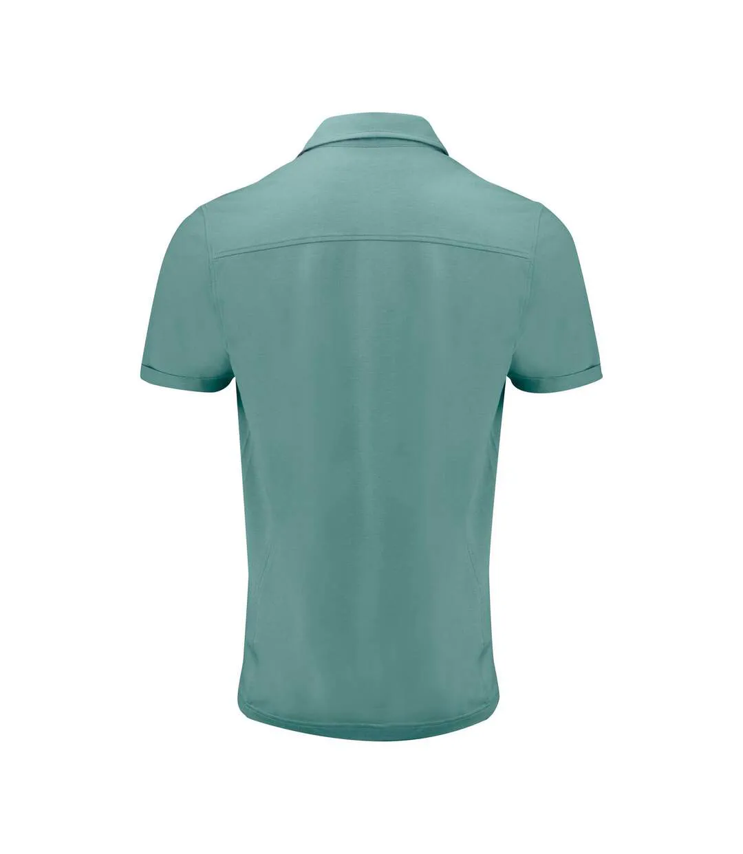 Mens American Supreme Polo Shirt Aloe Green James Harvest-2