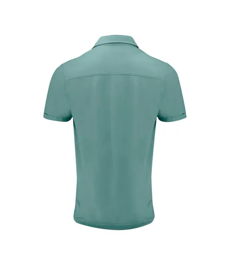 Mens American Supreme Polo Shirt Aloe Green James Harvest