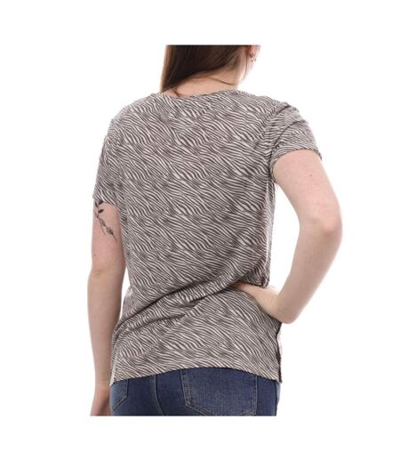 T-shirt Gris/Blanc Femme Lee Cooper Odla - S