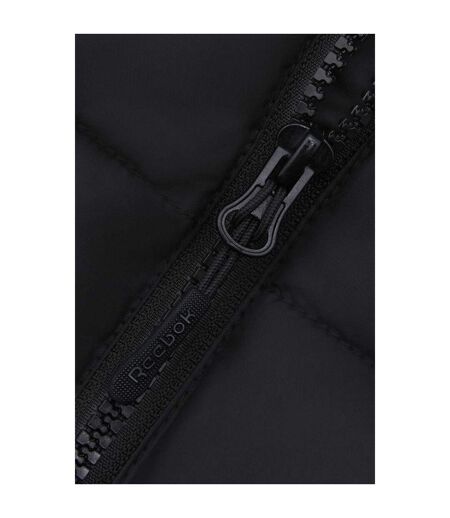 Womens/ladies Sherpa Reversible Puffer Jacket Black Reebok