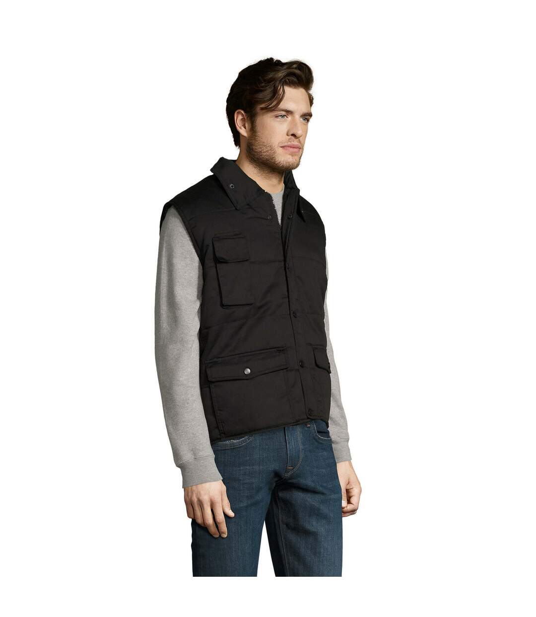 Veste Sans Manches Equinox Pro Adulte Noir SOLS-3