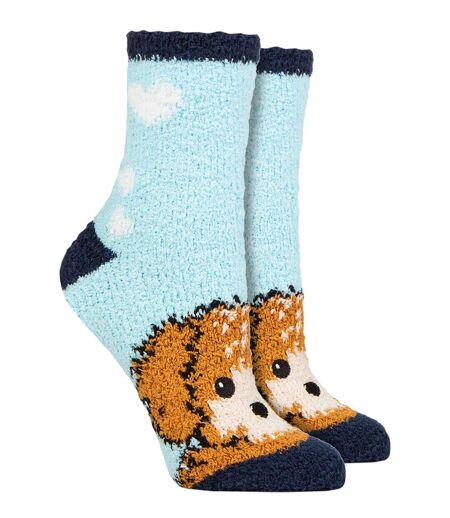 Wildfeet - 2 Pack Ladies Cosy Socks in Gift Box