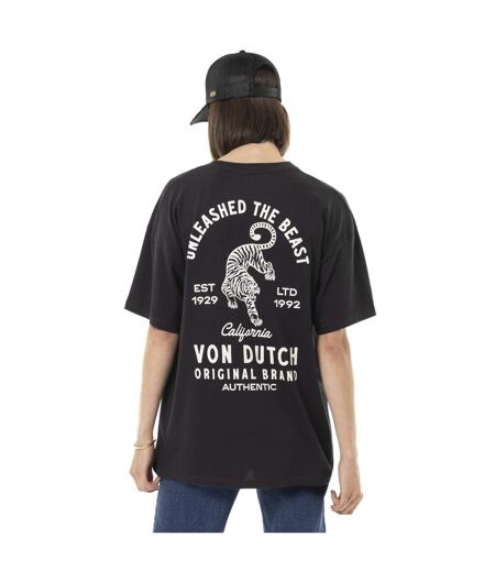 T-shirt femme uni col rond print Unleashed The Beast Vondutch