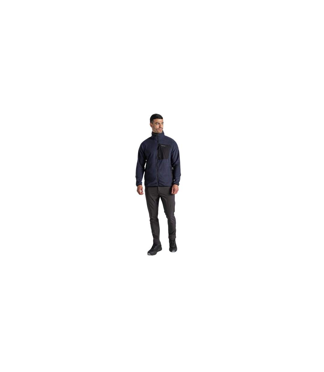 Pantalon Cintré Et Uni À Taille Mi-haute Expedition Homme Anthracite Craghoppers-1
