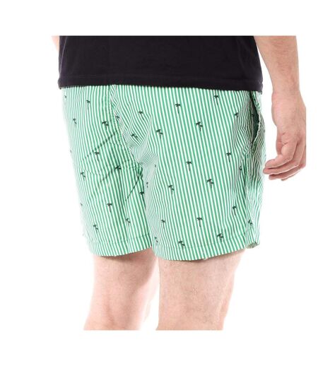 Short de bain vert homme jack & jones pacific coast flamingo - l