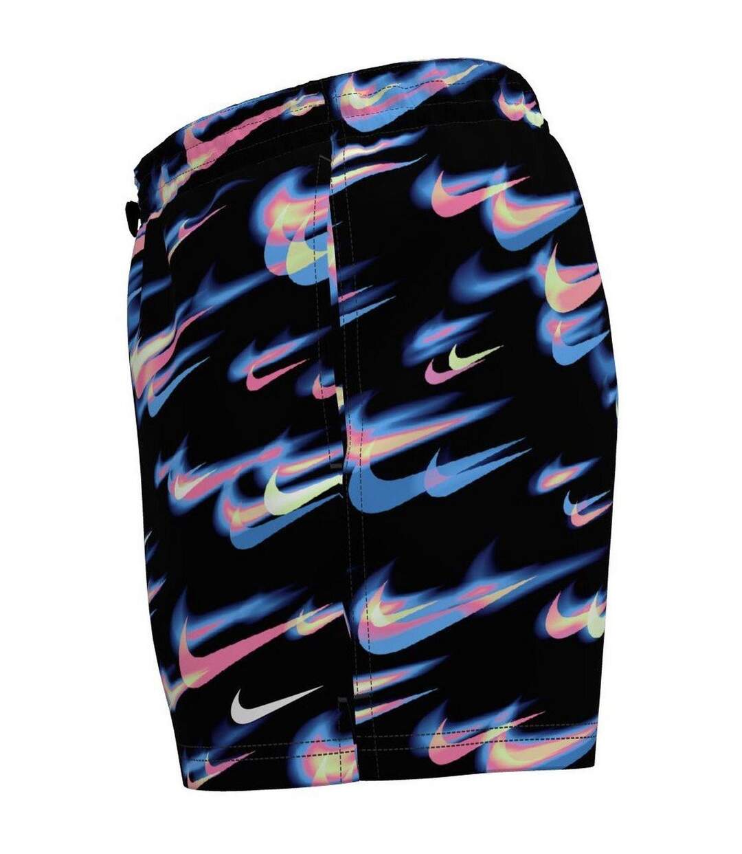 Short De Bain Breaker Homme Noir Rouge Vif Nike-1