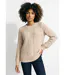 Pull chaud col rond maille moelleuse fantaisie-1
