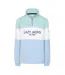 Womens/ladies Quarter Zip Sweatshirt Sky Mint Lazy Jacks-1