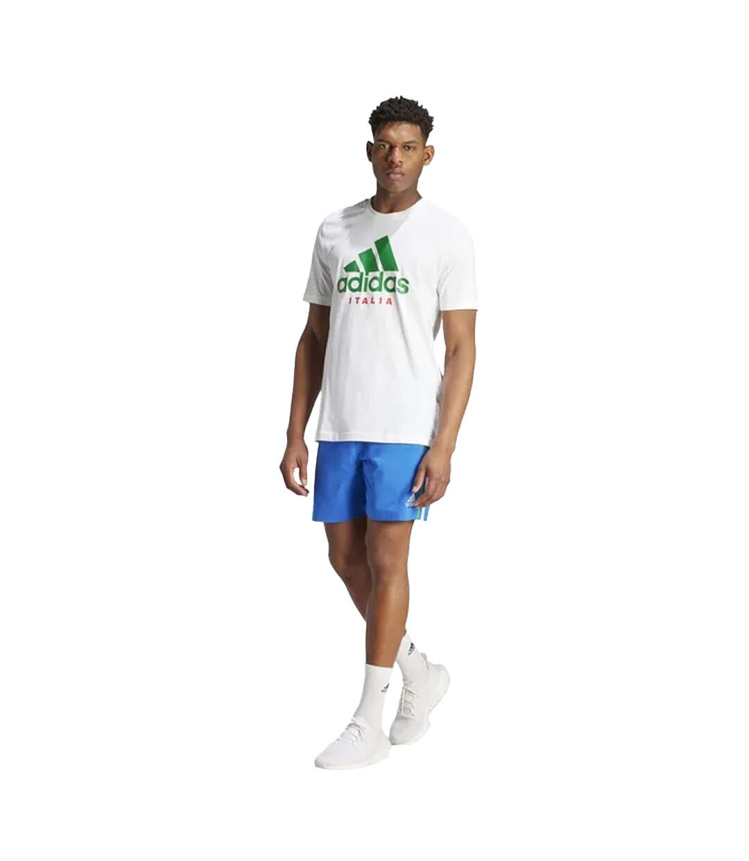 T-shirt italy dna homme blanc Adidas-4