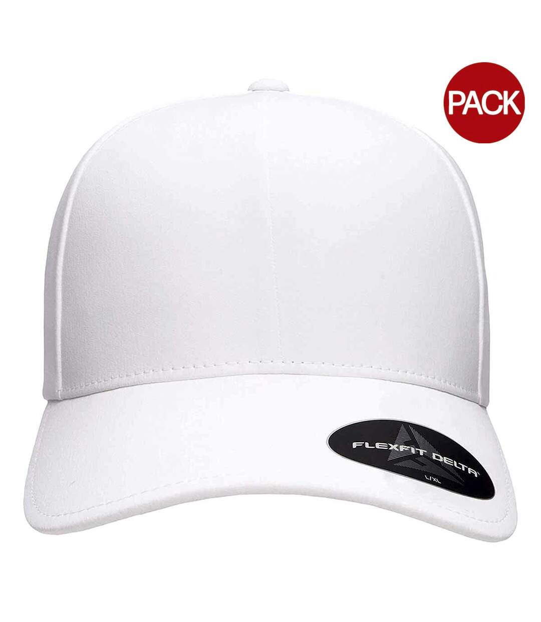 Lot de 2  casquettes imperméables flexfit adulte blanc Yupoong