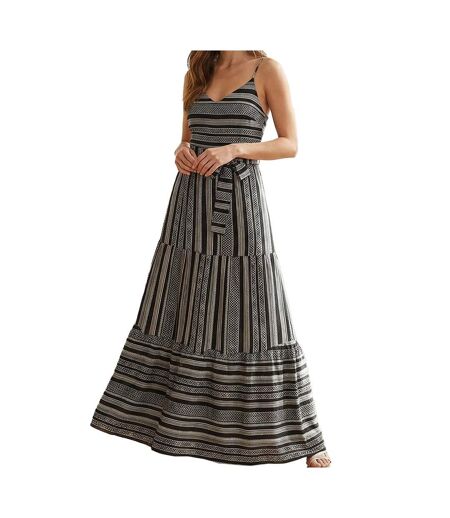 Robe noire/beige femme vero moda dicthe