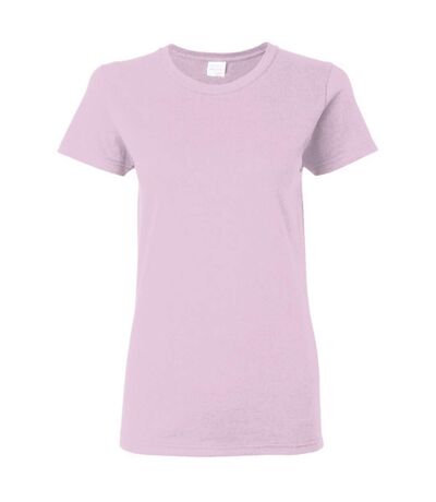 Gildan Ladies/Womens Heavy Cotton Missy Fit Short Sleeve T-Shirt (Light Pink)