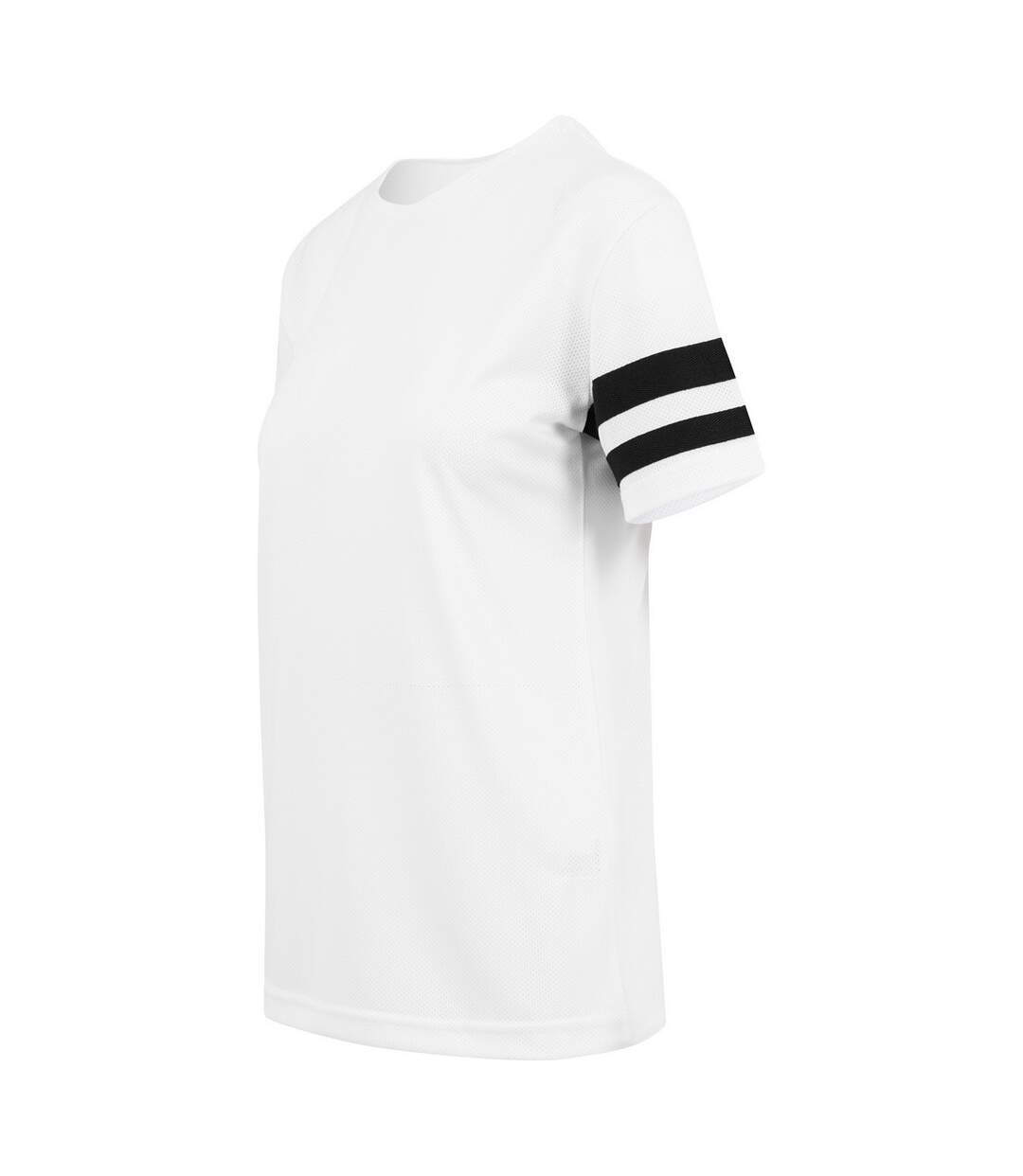 T-shirt Motif/style À Rayures Femme Blanc Build Your Brand-3