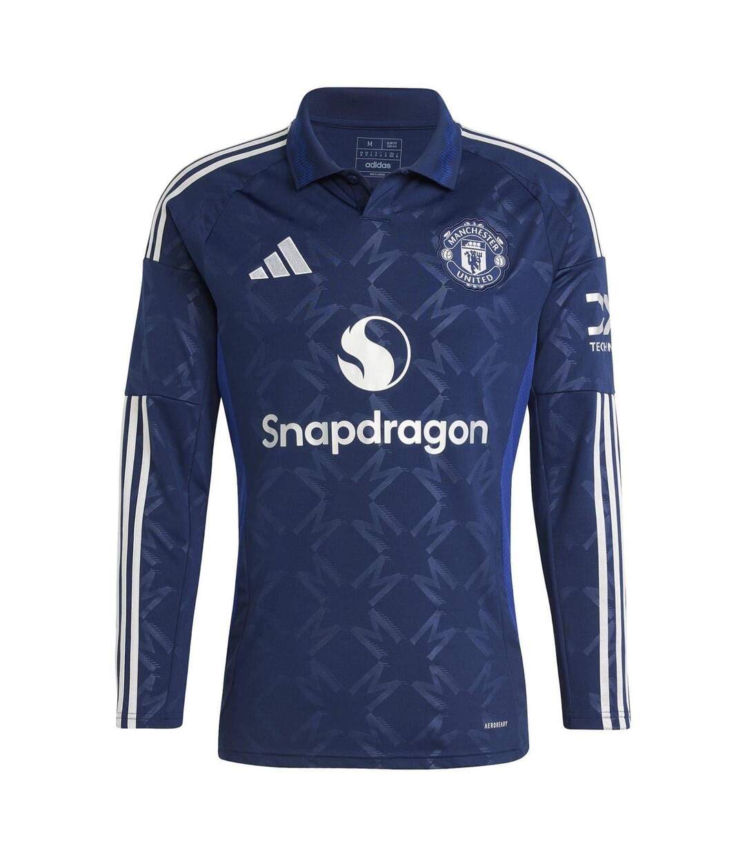 Maillot Extérieur Manches Longues Motif/style Manchester United Fc 24/25 Homme Bleu Adidas-2