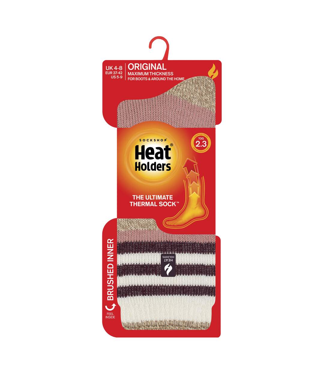Heat Holders - Chaussettes thermiques à rayures variées pour dames - Cherith-2