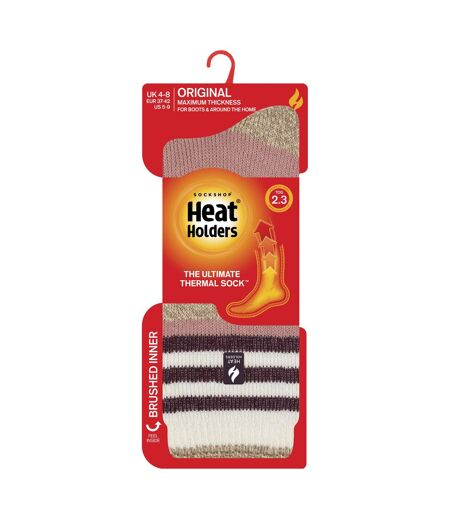 Heat Holders - Chaussettes thermiques à rayures variées pour dames - Cherith