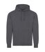 AWDis Just Hoods Adults Unisex Supersoft Hooded Sweatshirt/Hoodie (Charcoal) - UTRW3926