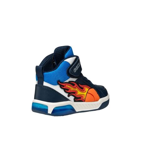 Basket Montante à Lacets Geox Junior Inek Boy Geobuck+Text