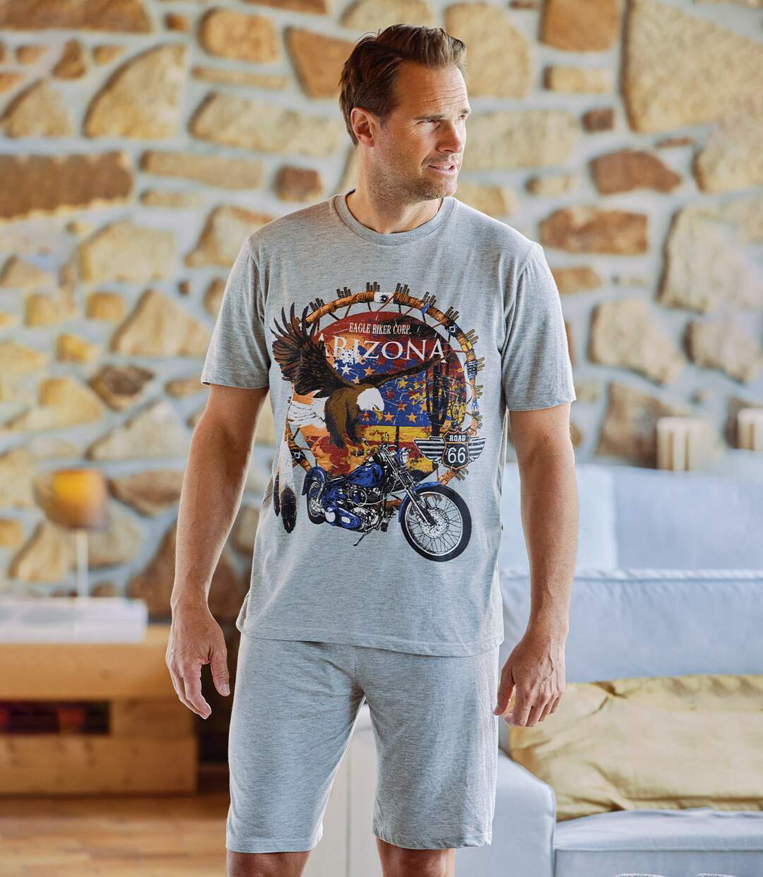 Pyjashort Eagle Biker Atlas For Men