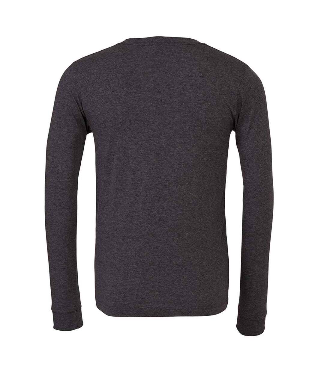 Unisex Adult Cvc Heather Long-sleeved T-shirt Dark Grey Bella + Canvas-2