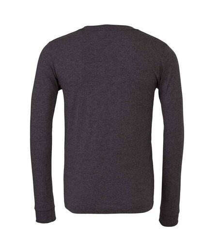 Unisex Adult Cvc Heather Long-sleeved T-shirt Dark Grey Bella + Canvas