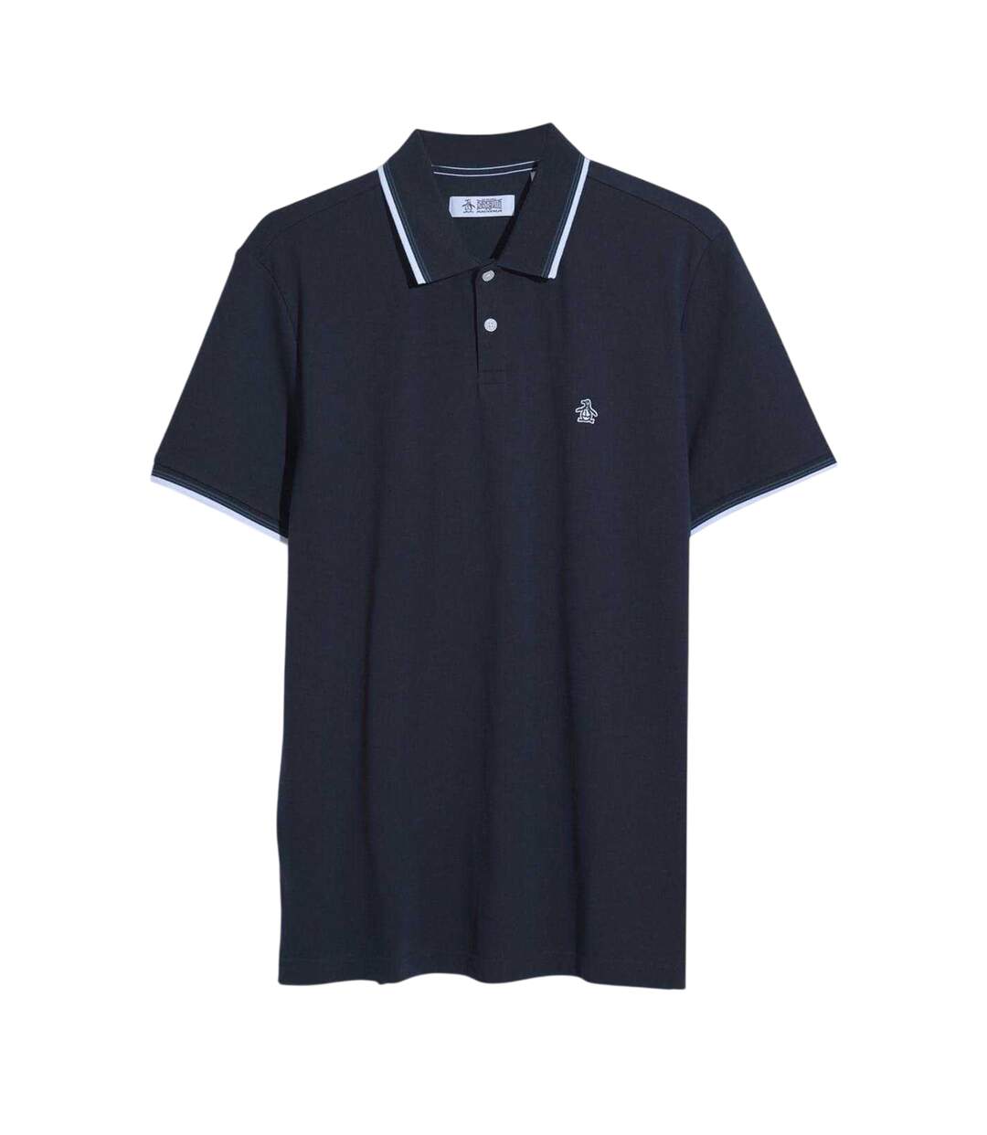 Polo Manches Courtes Motif/style À Rayures Homme Bleu Foncé Original Penguin-1