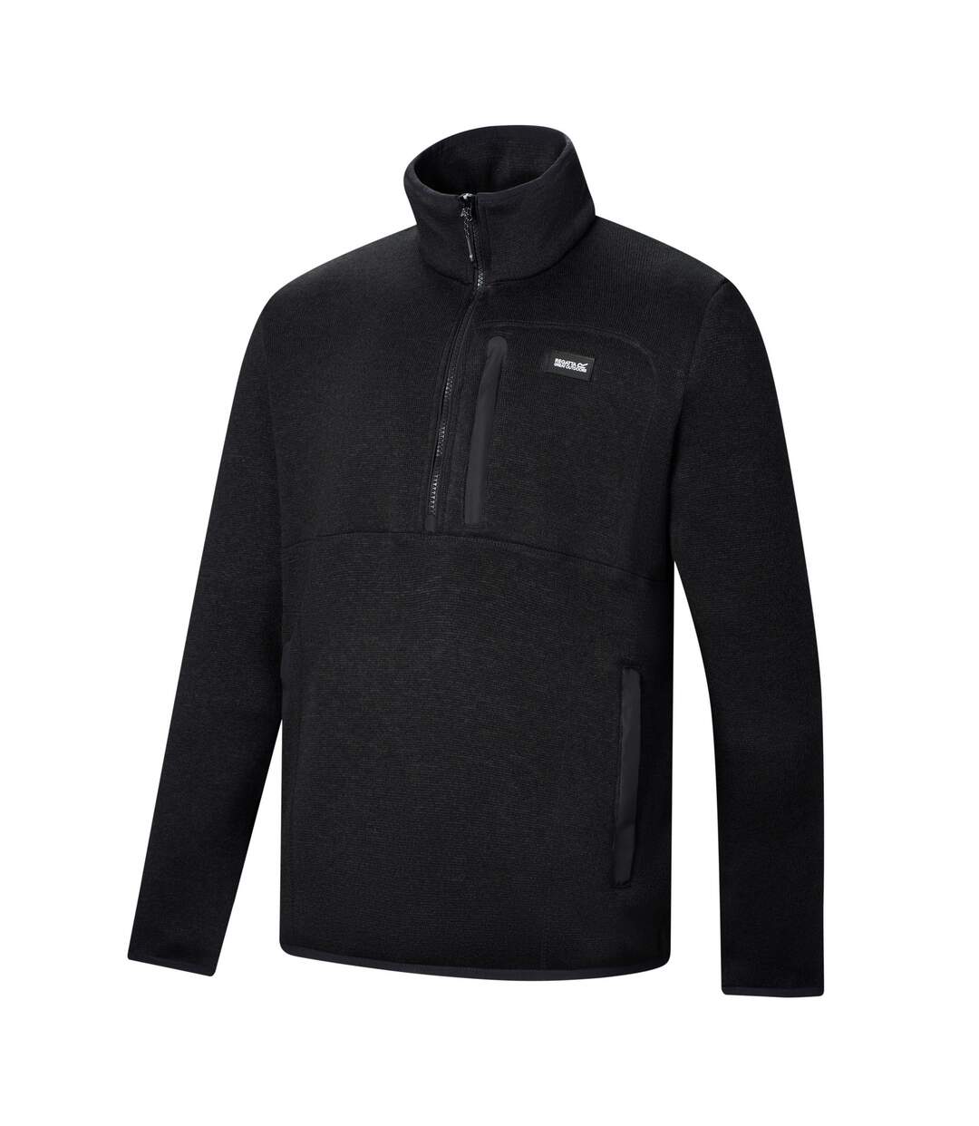 Haut Polaire À Col Montant Zippé Et Poche Sur Poitrine Barlee Homme Noir Regatta-3