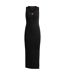 Robe Mi-longue Sans Manches Femme Noir Hugo-2