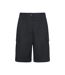 Womens/ladies Coast Stretch Cargo Shorts Black Mountain Warehouse-1