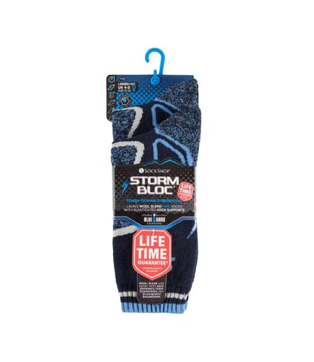 2 Pr Chaussettes Randonnée Femme Renforcées Laine