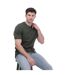 Mens Lacer Split Micro Stitch T-shirt Green Mercery-3