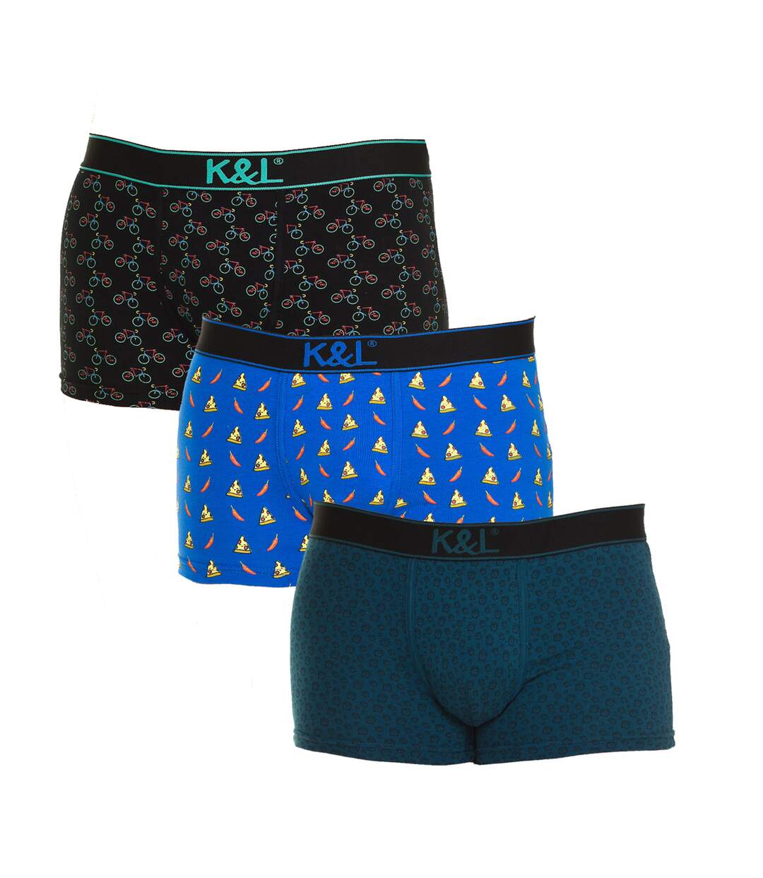 Pack-3 Boxers Funny tissu respirant KL3010 homme-1