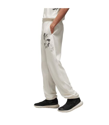 Mens French Terry Graphic Jogging Bottoms Off White Y-3