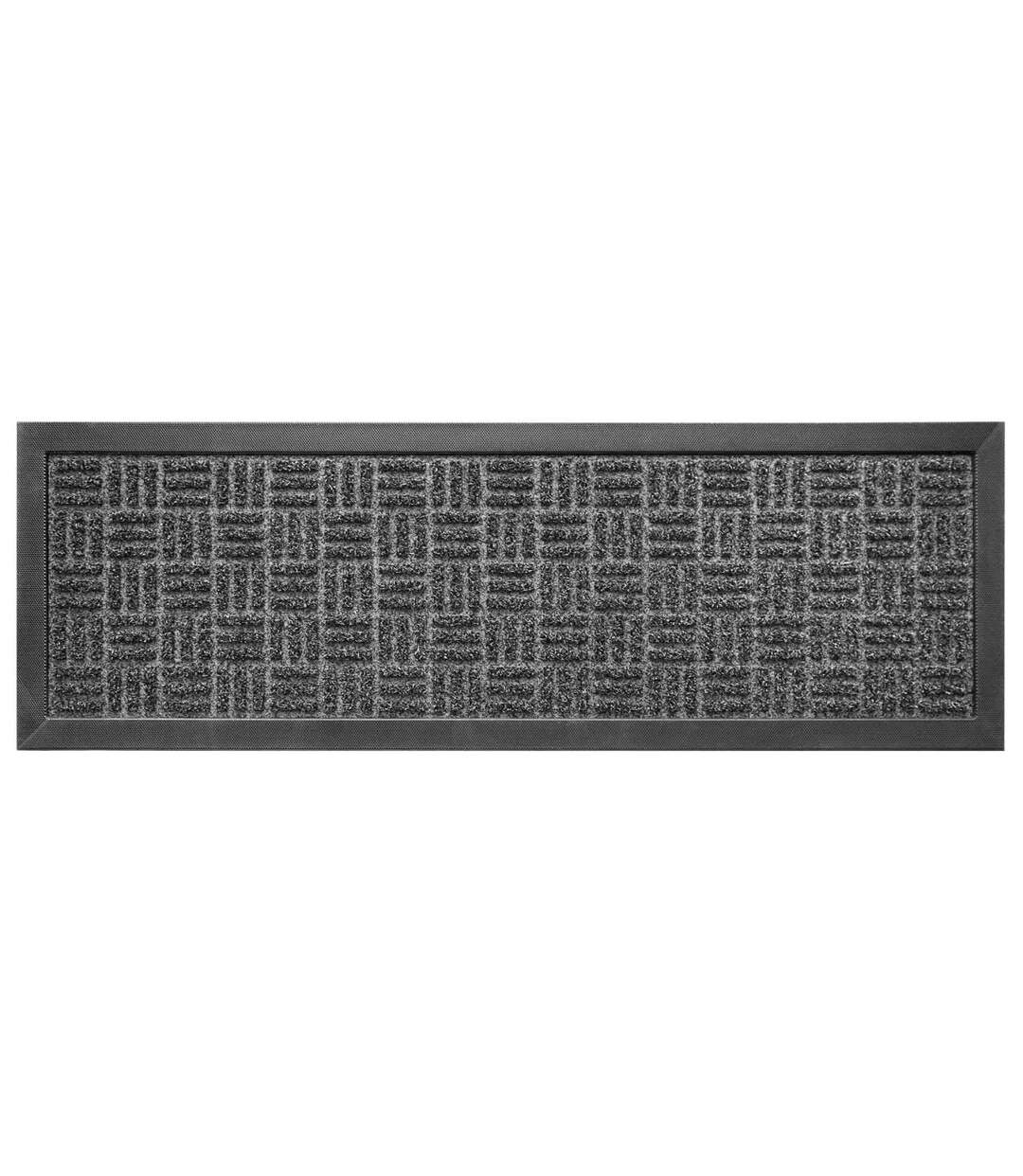 Tapis d'Entrée Grattoir Jason 25x75cm Noir-1