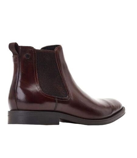 Bottines chelsea bradwell homme marron Base London