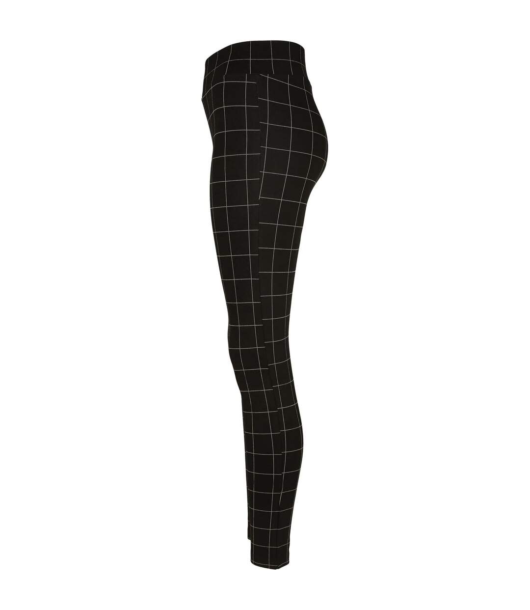 Legging Motif/style À Carreaux Femme Noir Blanc Urban Classics-3