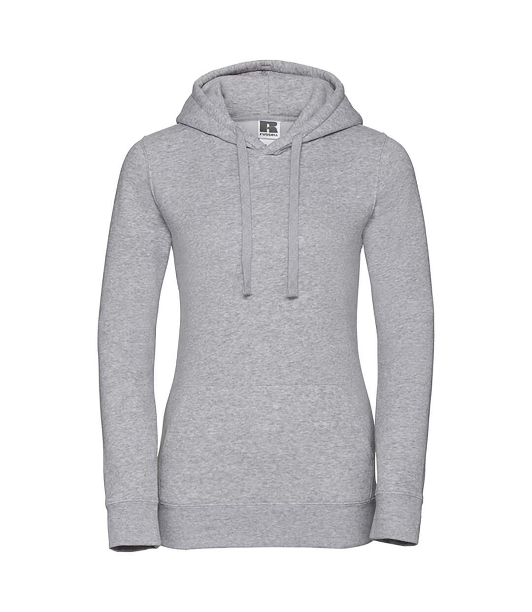 Sweat À Capuche Authentic Femme Gris Russell-1