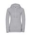 Sweat À Capuche Authentic Femme Gris Russell-1