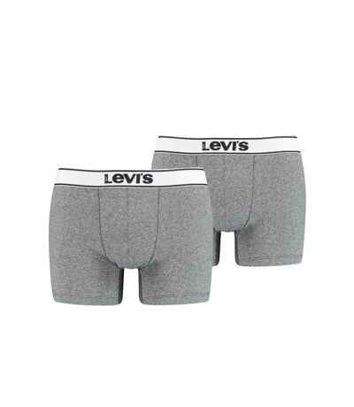 LEVI'S Lot de 2 Boxers Homme Coton VINTAGE HEATHER Noir